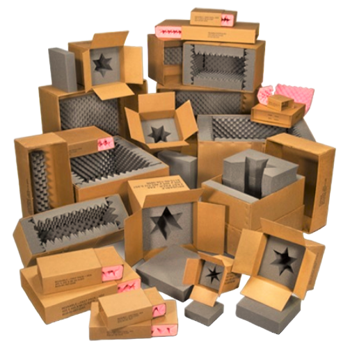 Custom-cut foam packaging for precision protection