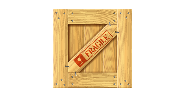 Industrial wooden crate for heavy-duty shipping