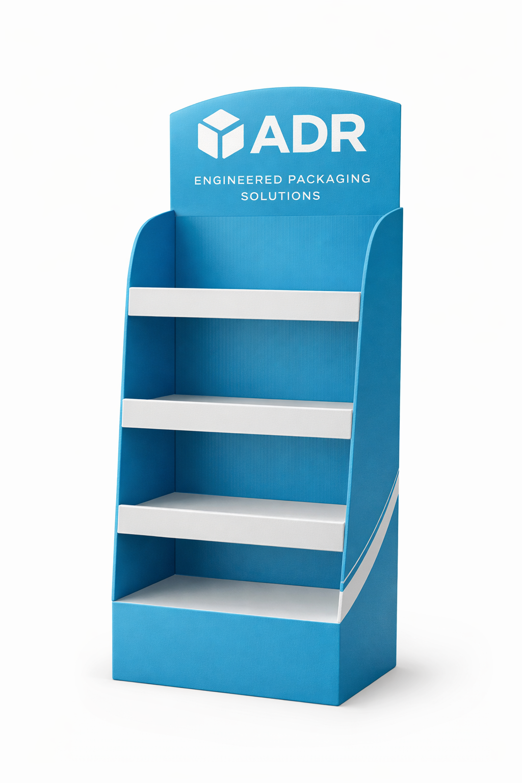 customizable corrugated color print display
